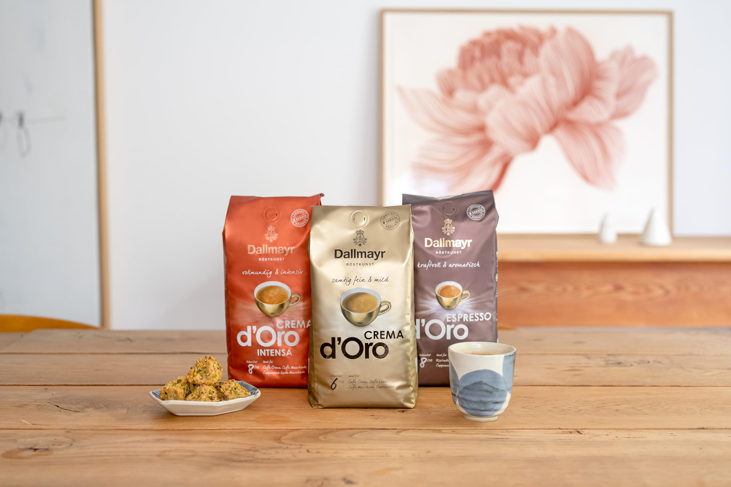 Amazon.com : Dallmayr Crema d'oro mild und fein in Bohne, 1er Pack